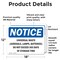 Signmission Universal Waste (Aerosols Lamps Batteries), 18 in W x Rectangle, Vinyl Decal OS-2PACK-NS-D-1218-L-18770 - alternate 4